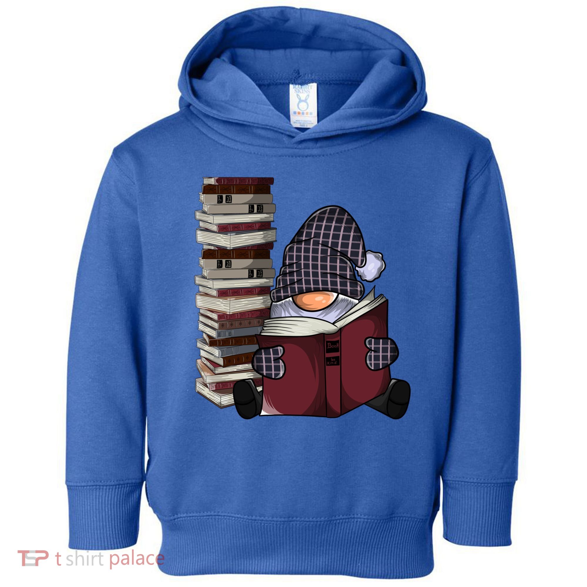 Garden Gnome Reading Books Gnomes Book Lover Gift Toddler Hoodie