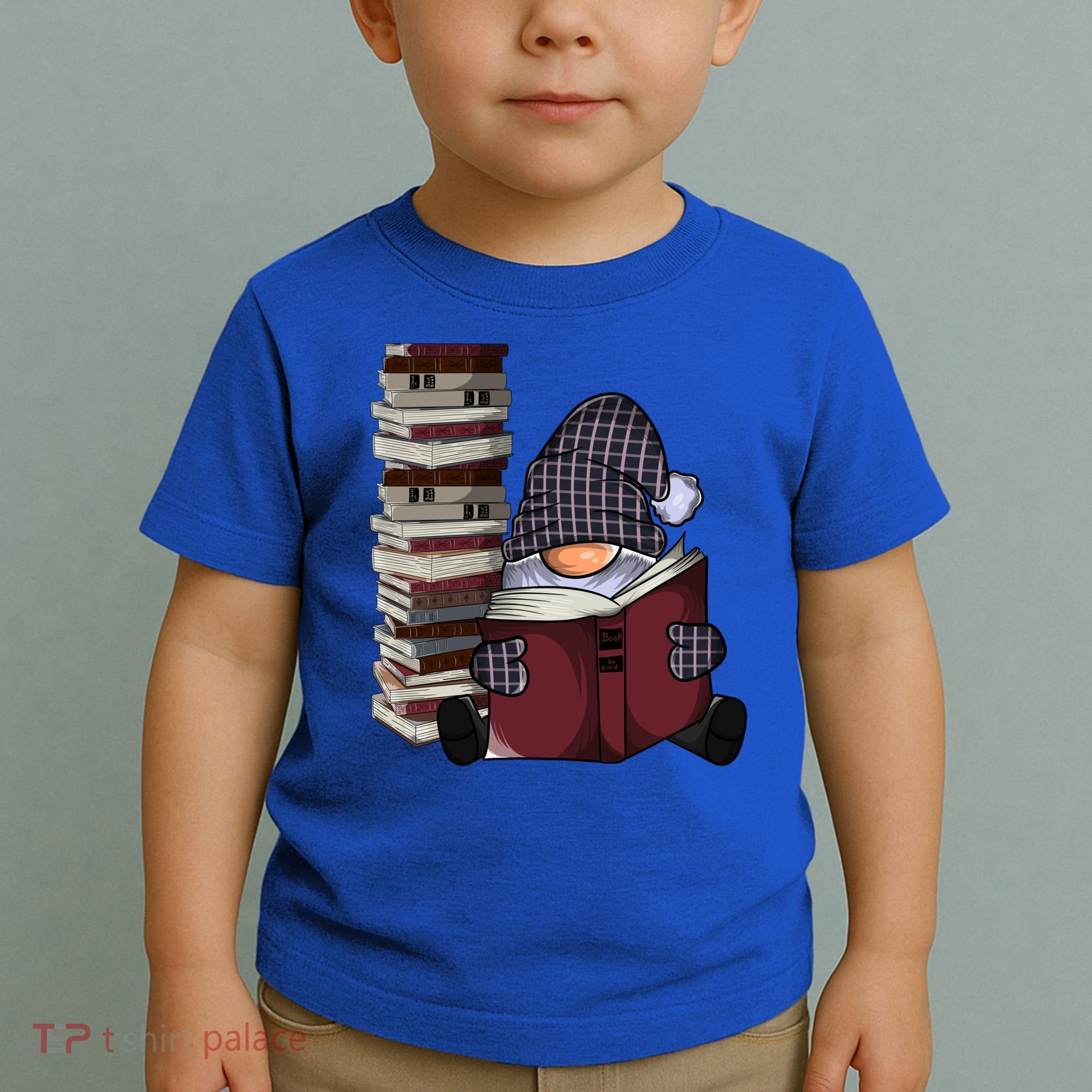 Garden Gnome Reading Books Gnomes Book Lover Gift Toddler T-Shirt