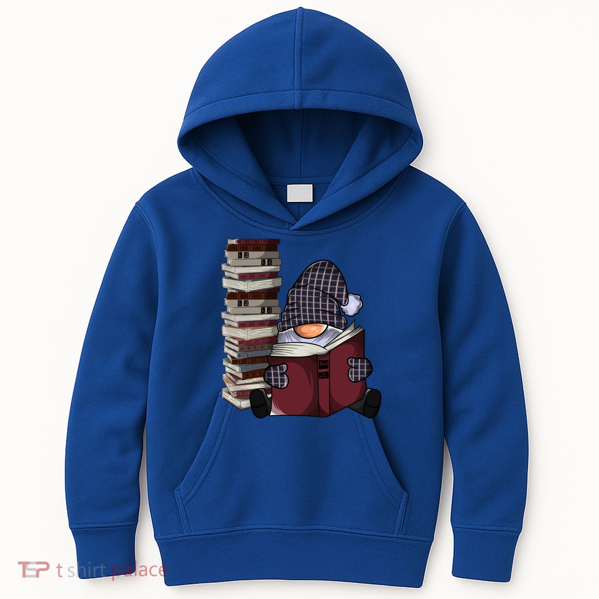 Garden Gnome Reading Books Gnomes Book Lover Gift Kids Hoodie