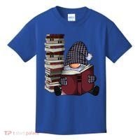 Garden Gnome Reading Books Gnomes Book Lover Gift Kids T-Shirt thumb 0