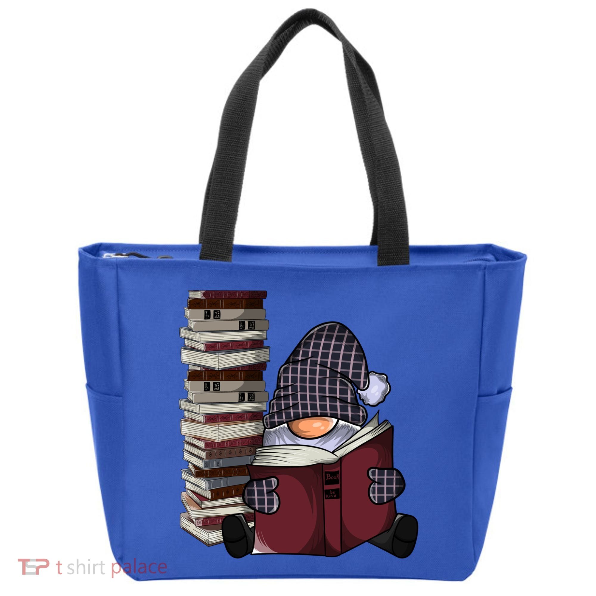 Garden Gnome Reading Books Gnomes Book Lover Gift Tote Bag