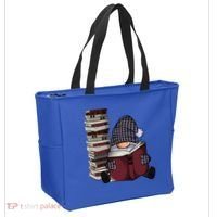 Garden Gnome Reading Books Gnomes Book Lover Gift Tote Bag thumb 2