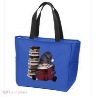 Garden Gnome Reading Books Gnomes Book Lover Gift Tote Bag thumb 3