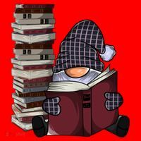 Garden Gnome Reading Books Gnomes Book Lover Gift Santa Hat thumb 1