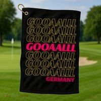 Gooaall! Germany Soccer Apparel For Fans German Golf Towel thumb 1