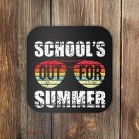 Graduation Gift Schools Out For Summer Students Teacher Coaster thumb 0
