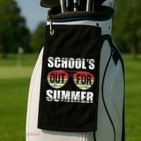 Graduation Gift Schools Out For Summer Students Teacher Golf Towel thumb 2