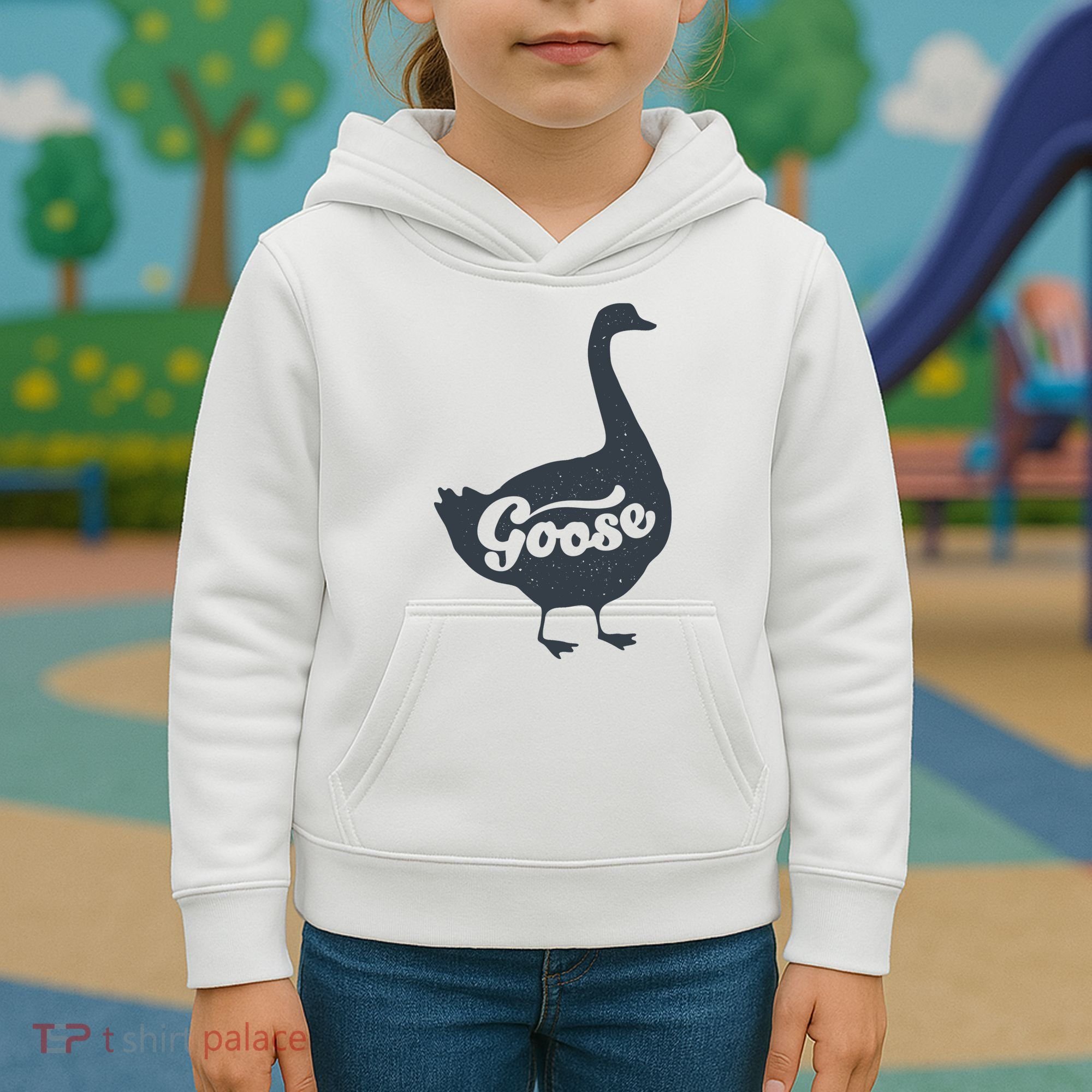 Grey Goose Simple Distress Kids Hoodie