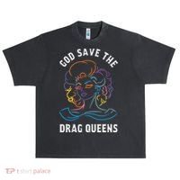 Groovy God Save The Drag Queens Urban Oversized Heavyweight T-Shirt thumb 0