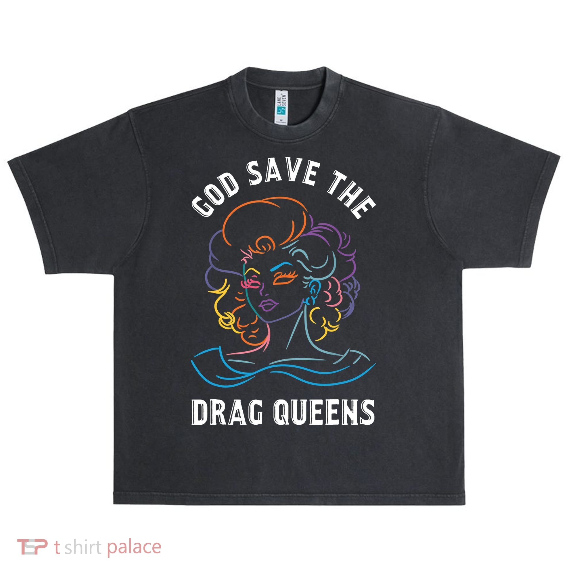 Groovy God Save The Drag Queens Urban Oversized Heavyweight T-Shirt