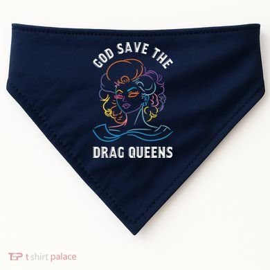 Groovy God Save The Drag Queens USA-Made Doggie Bandana