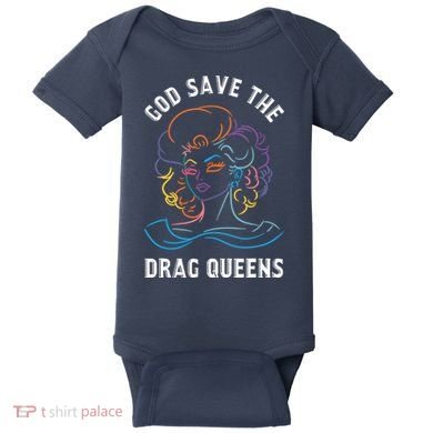 Groovy God Save The Drag Queens Baby Bodysuit