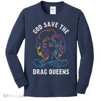 Groovy God Save The Drag Queens Kids Long Sleeve Shirt thumb 0