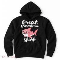 Great Grandma Shark Funny Mother's Day Hoodie thumb 0