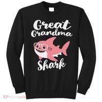 Great Grandma Shark Funny Mother's Day Sweatshirt thumb 0