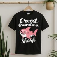 Great Grandma Shark Funny Mother's Day T-Shirt thumb 2