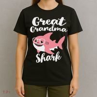 Great Grandma Shark Funny Mother's Day T-Shirt thumb 4