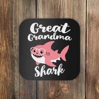 Great Grandma Shark Funny Mother's Day Coaster thumb 0