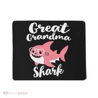 Great Grandma Shark Funny Mother's Day Mousepad thumb 0