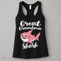 Great Grandma Shark Funny Mother's Day Women's Tank Top thumb 3