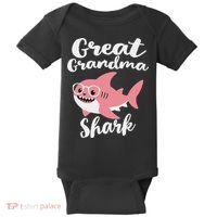 Great Grandma Shark Funny Mother's Day Baby Bodysuit thumb 0