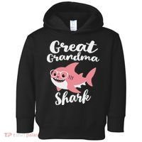Great Grandma Shark Funny Mother's Day Toddler Hoodie thumb 0