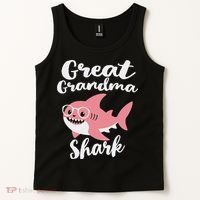 Great Grandma Shark Funny Mother's Day Tank Top thumb 2