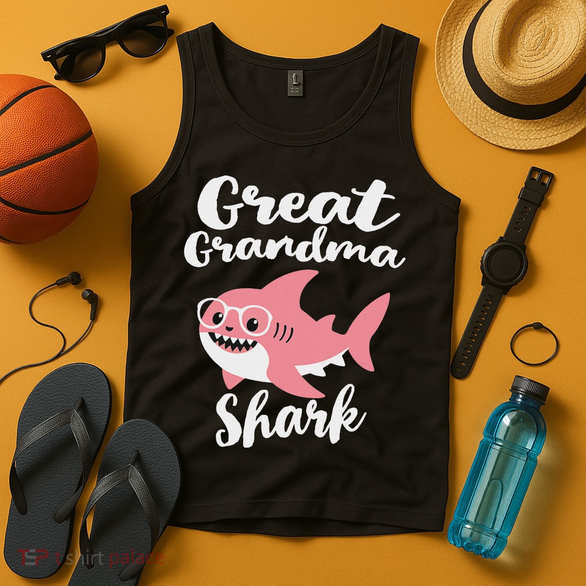 Great Grandma Shark Funny Mother's Day Tank Top