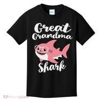 Great Grandma Shark Funny Mother's Day Kids T-Shirt thumb 0