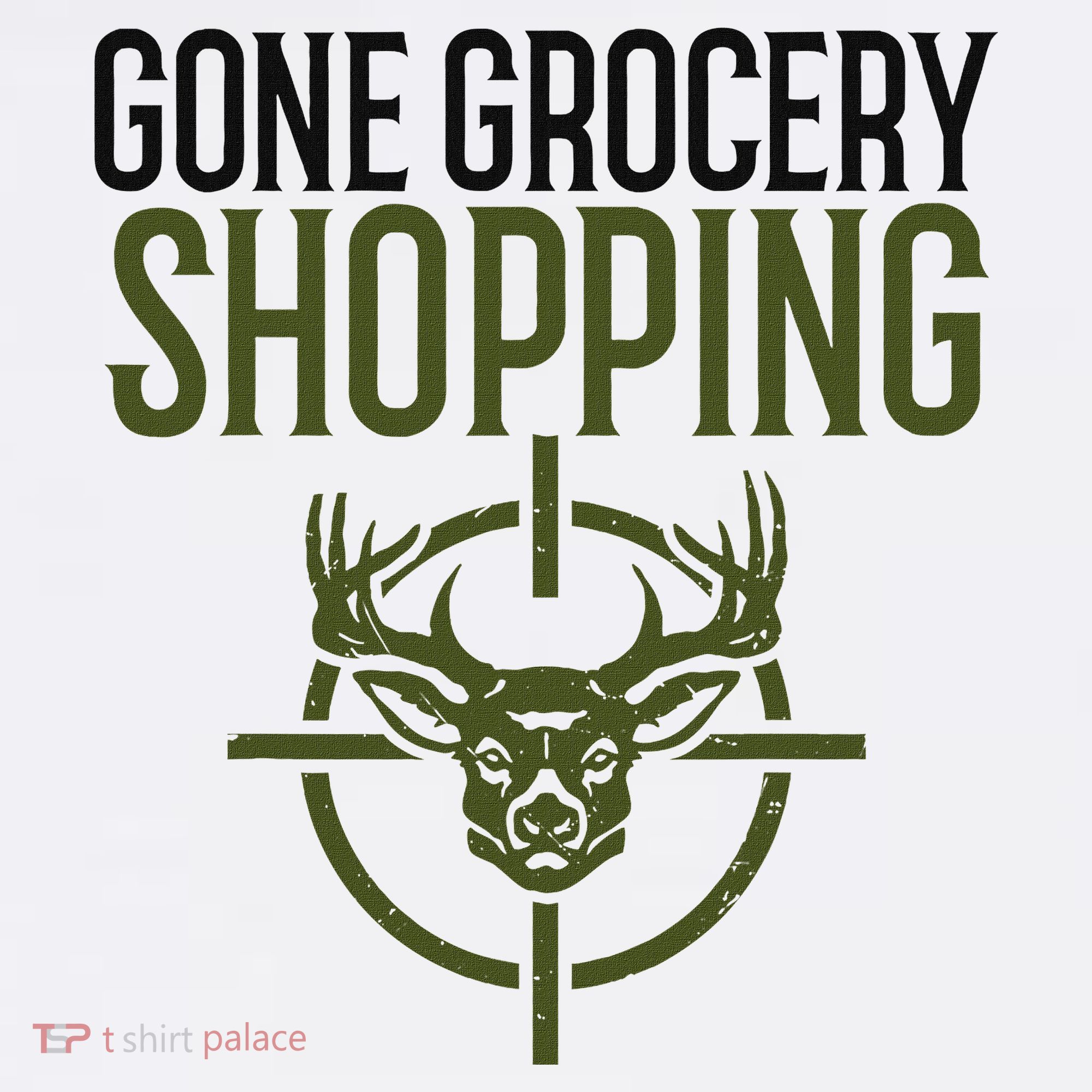 Gone Grocery Shopping Funny Hunters Deer Hunting Apron