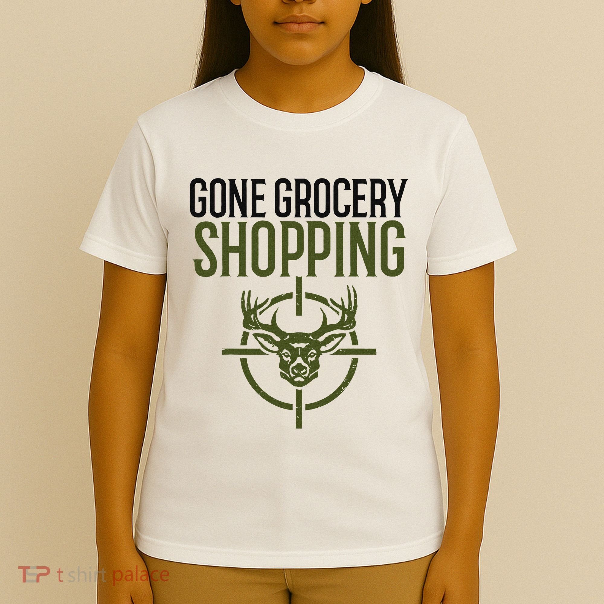 Gone Grocery Shopping Funny Hunters Deer Hunting T-Shirt