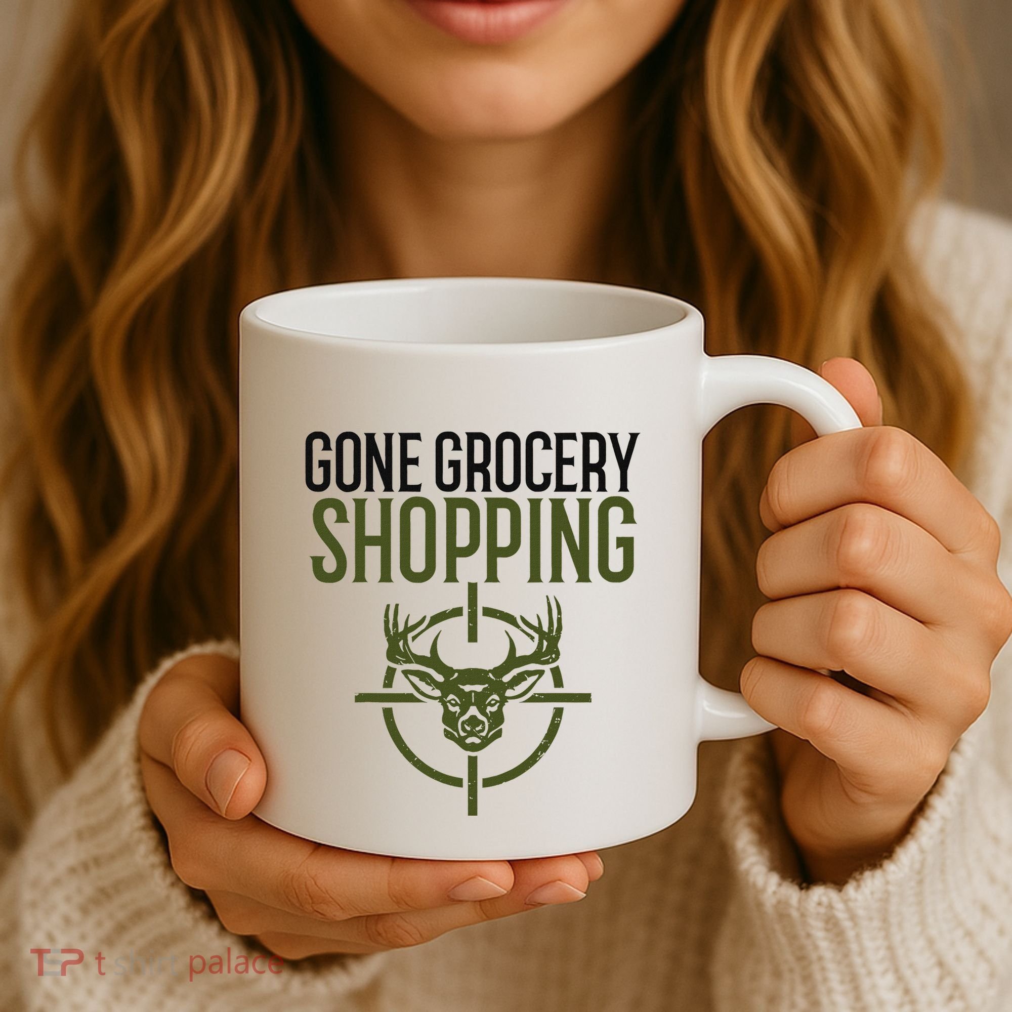 Gone Grocery Shopping Funny Hunters Deer Hunting Coffee Mug