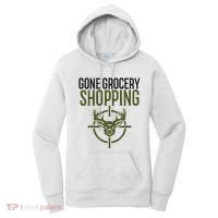 Gone Grocery Shopping Funny Hunters Deer Hunting Women's Hoodie thumb 0