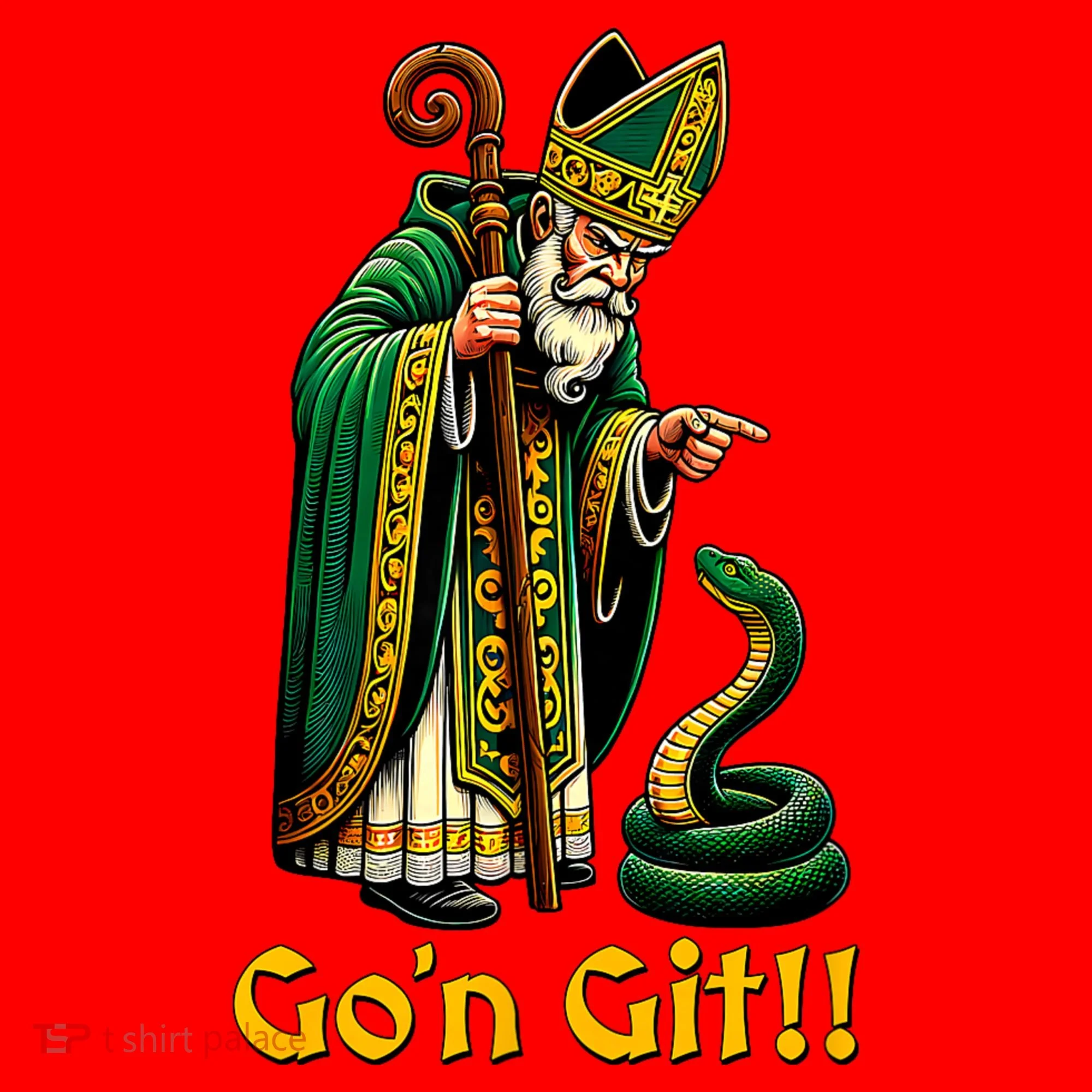 GoN Git St Patricks Day Funny St Patrick Santa Hat
