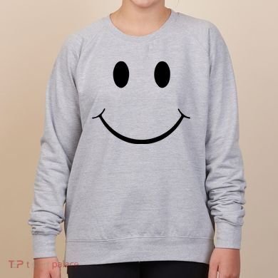 Green Guy Smiley Face Women's Sweatshirt