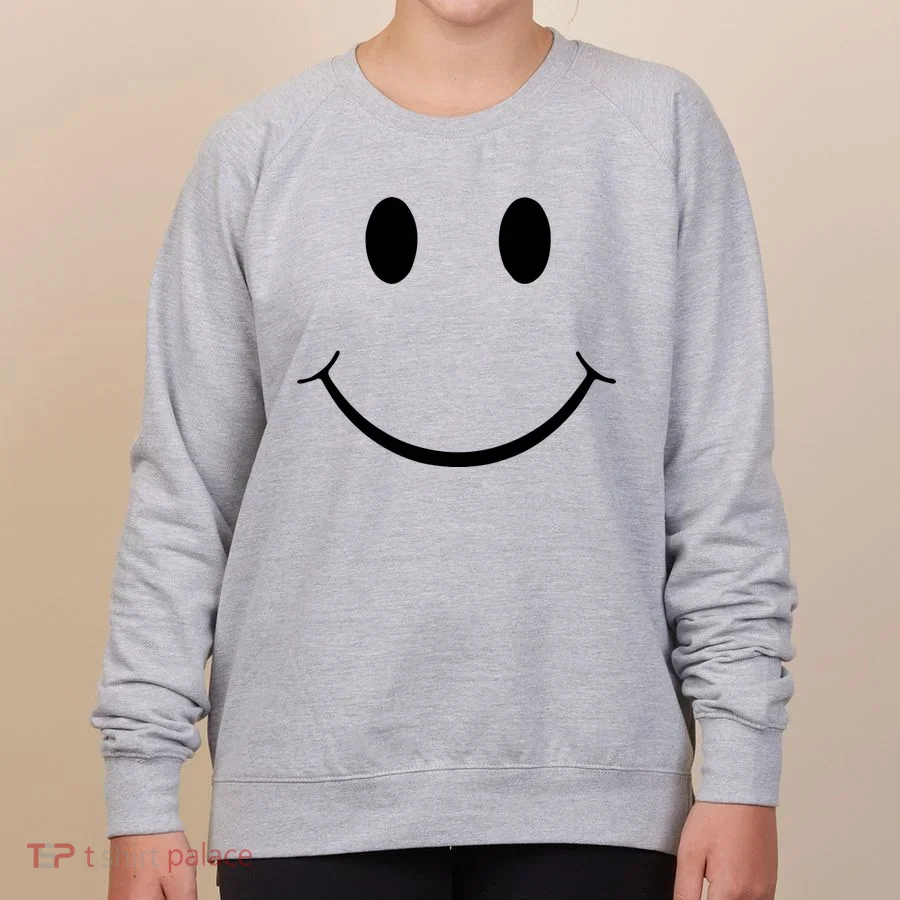 Green Guy Smiley Face Women's Sweatshirt