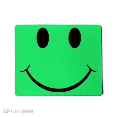 Green Guy Smiley Face Mousepad
