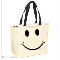 Green Guy Smiley Face Tote Bag thumb 2