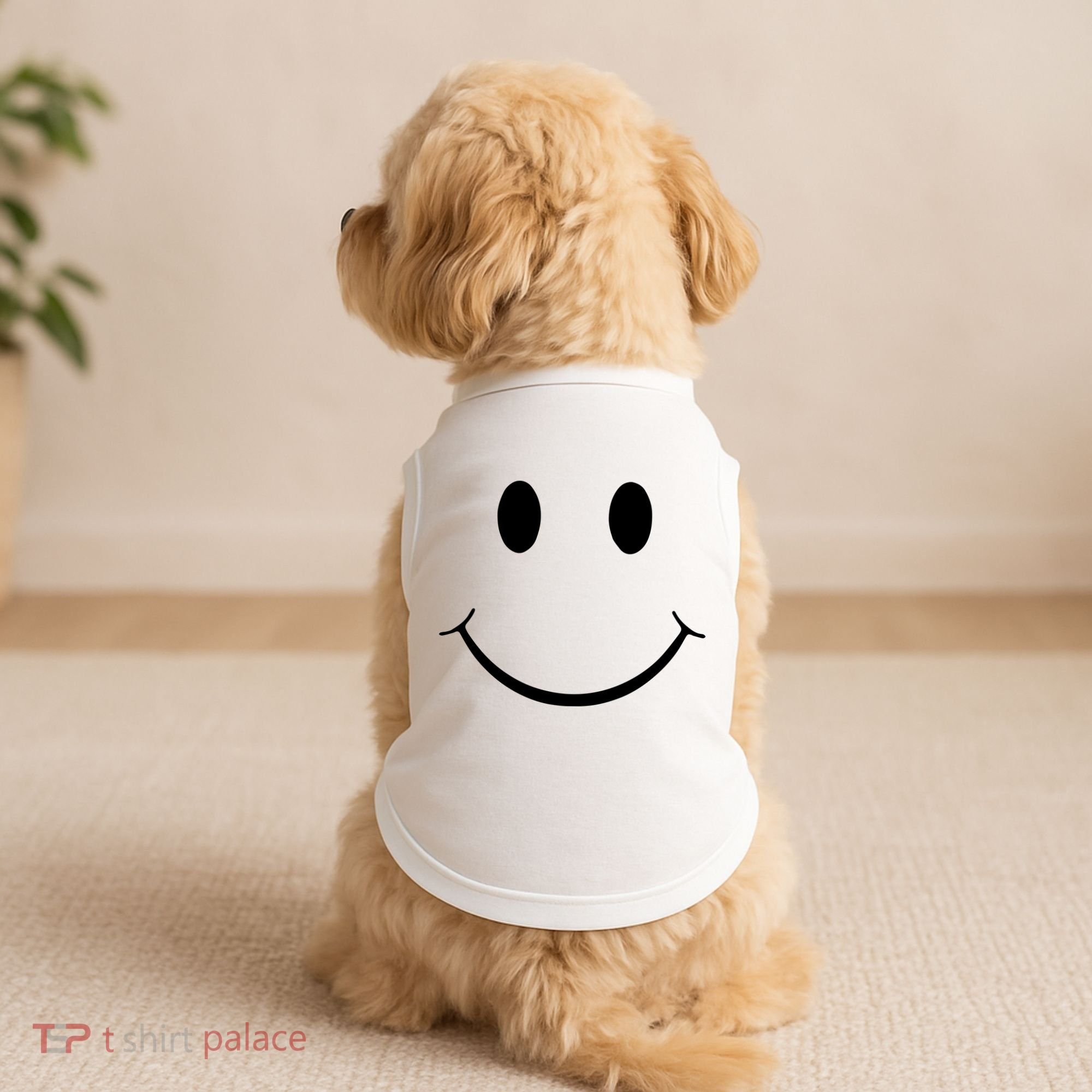 Green Guy Smiley Face Doggie Tank
