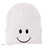 Green Guy Smiley Face Beanie thumb 0