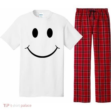 Green Guy Smiley Face Pajama Set
