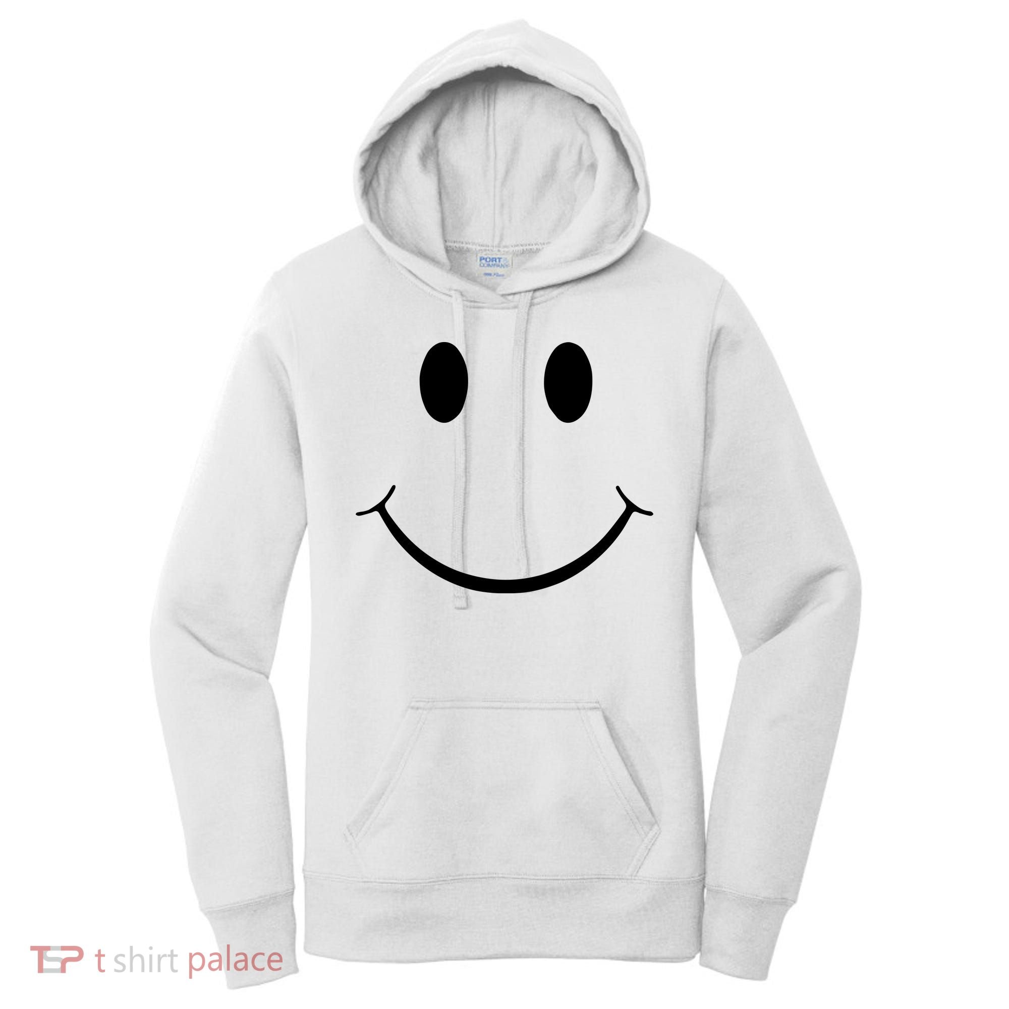 Green Guy Smiley Face Women's Hoodie