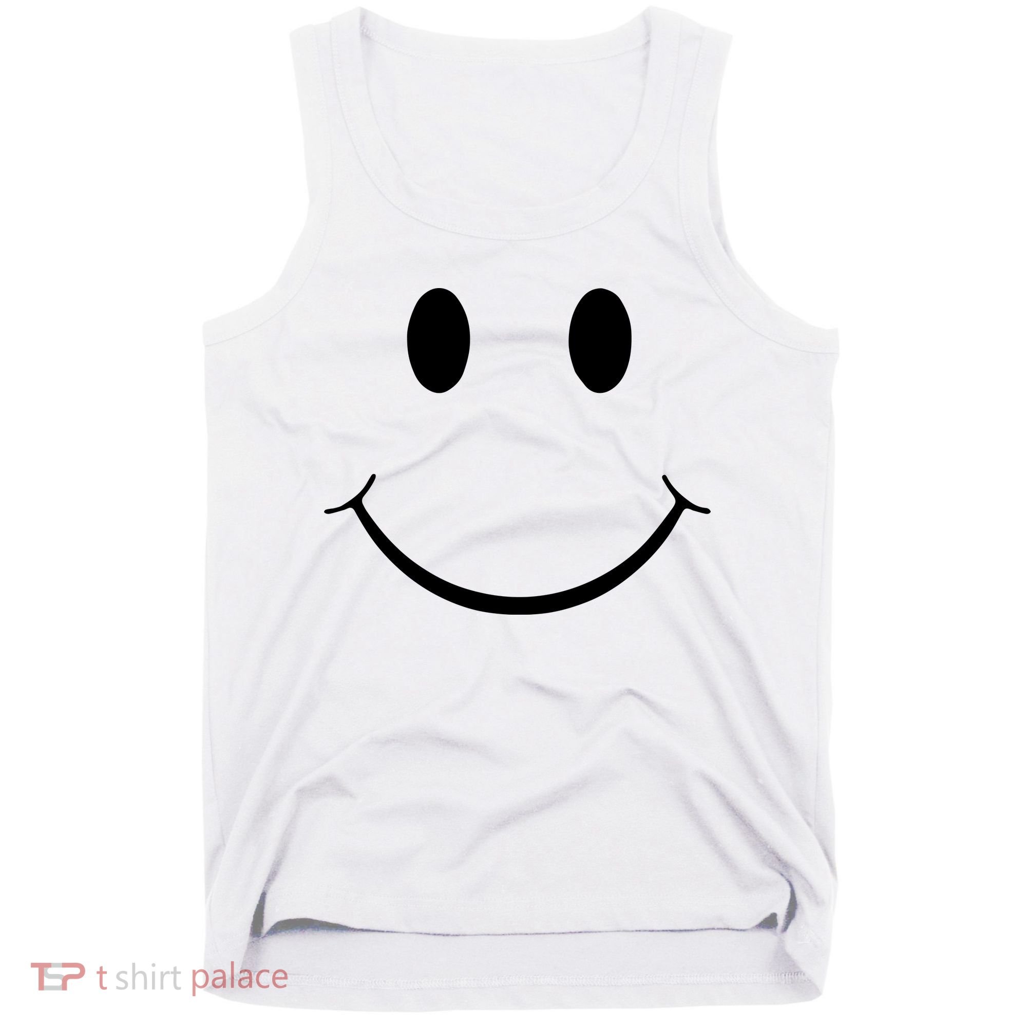 Green Guy Smiley Face Tank Top