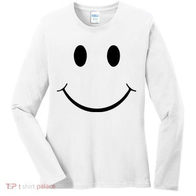 Green Guy Smiley Face Women's Long Sleeve Shirt