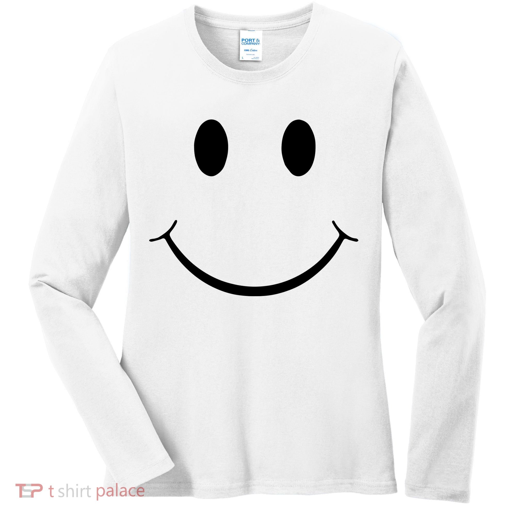 Green Guy Smiley Face Women's Long Sleeve Shirt