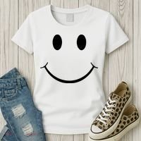 Green Guy Smiley Face Women's T-Shirt thumb 3