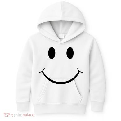 Green Guy Smiley Face Kids Hoodie
