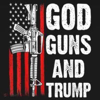 God Guns & Trump Patriotic USA 2nd Amendment American Flag T-Shirt thumb 7