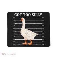Goose Got Too Silly Funny Silly Goose Mugshot Meme Mousepad thumb 0