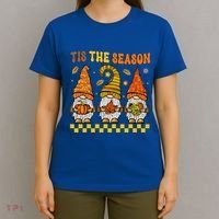 Groovy Gnomes Tis The Season Fall Autumn Happy Thanksgiving T-Shirt thumb 4